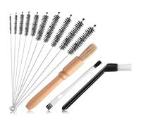 Luobannm Juego de 13 Cepillos para Molinillo de Café, Ideal para Limpiar Máquinas de Café Expreso.