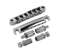 Luobannm Juego de Puente y Cordal para Guitarra LP Vintage, Compatible con Guitarras Eléctricas LP, Durabilidad y Tono Plateado.