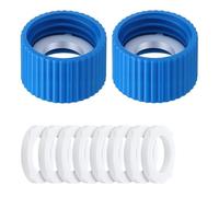 Luobannm Kit de Acoplamiento para Filtro de Agua de 2 Piezas, para Filtros de Agua con Rosca Externa de 28 mm y de Plástico Estándar, con Juntas de Estanqueidad.