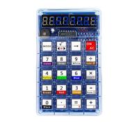 Luobannm Kit de Calculadora DIY, Calculadora con Pantalla LED, Fabricación Electrónica con Baterías para Aprender A Soldar, Práctica de Ensamblaje B