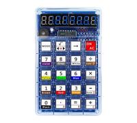 Luobannm Kit de Calculadora DIY con Pantalla LED, Calculadora, Fabricación de Electrónica, Soldadura, Entrenamiento, Experimento, Práctica, Proyecto de Bricolaje B