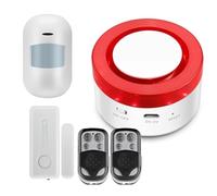 Luobannm Kit de de Alarma de Seguridad para el Hogar Inteligente Tuya con WiFi, Alarma Antirrobo, Detección Movimiento en Puertas y Ventanas, Sensor de Detección de Cuerpo Humano.