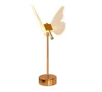 Luobannm Lámpara de Mesa con Forma de Mariposa, Recargable por USB, 1800 MAh, Luces de Noche Ambientales, Luces de Escritorio LED con 3 Colores Que Cambian de Luz