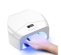 Luobannm Lámpara UV para Uñas, Máquina de Fototerapia para Uñas, Lámpara UV para Hornear Esmalte de Uñas, Secador de Secado Rápido para Esmalte de Gel, Lámparas LED, Enchufe de la UE.