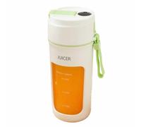 Luobannm Licuadora Eléctrica Portátil, Multifunción, Extractor de Frutas, Batidora de 6 Cuchillas, 1200 MAh, Color Verde.
