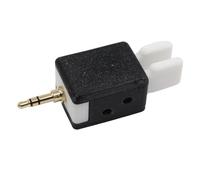 Luobannm Llave de Doble CW, Llave Automática Doble, Código Morse, Mini Llave Multiusos, Robusta, Negra.
