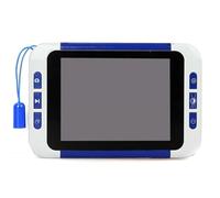 Luobannm Lupa Electrónica Digital de Lectura con Pantalla LCD A Color de 3,5 Pulgadas y 2-32 Aumentos para Baja Visión, Ayuda para la Lectura, Lupa Electrónica con Enchufe Europeo.