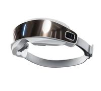 Luobannm Masajeador de Ojos con Vapor Caliente, Terapia de Acupresión, Masaje de Amasamiento, Bluetooth, para Aliviar la Fatiga Ocular.