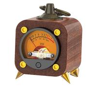 Luobannm Medidor VU Analógico Retro Inalámbrico con Retroiluminación Cálida, Sincronización de Ritmo Musical y Captación de Sonido Ambiental, para Audio Doméstico.