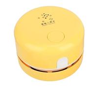 Luobannm Mini Aspiradora de Escritorio, Limpiador de Escritorio, Removedor de Polvo, Barredora, Aspiradora, Herramienta de Limpieza de Mesa, Color Amarillo.