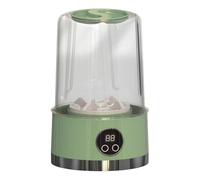 Luobannm Mini Lavadora Recargable para Ropa Interior, Viajes, Pequeños, Portátil, Cubo para Ropa, Color Verde.