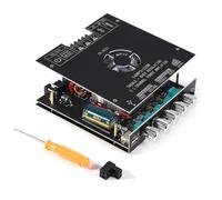 Luobannm Módulo Amplificador de Potencia Digital Bluetooth -HT21 TDA7498E de 2.1 Canales, 160 W X 2 + 220 W, Subwoofer de Tonos Altos y Bajos.