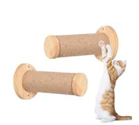 Luobannm Muro de Escalada para Gatos, 2 Piezas, Poste Rascador de Madera Estable y Seguro, Escalera, Estante de Pared para Interiores, Suministros para Mascotas.
