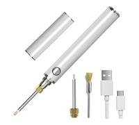 Luobannm Quemador de Hilo USB de Doble Calentamiento: Derretimiento con un Solo Toque y 2 Puntas Intercambiables, Recargable e Inalámbrico.