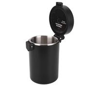 Luobannm Recipiente Hermético de Acero Inoxidable de 600 Ml para Café: Doble Capa, Ideal para Granos de Café, Posos y Hojas de Té, con Cuchara.