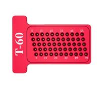 Luobannm Regla Tipo T para Carpintería T60, Calibre para Agujeros, con Patas Cruzadas de Aluminio, Herramienta para Carpintería con Puntos Tachados.