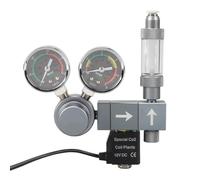 Luobannm Regulador de CO2, Medidor Doble, Válvula Solenoide, Registrador de Espuma, de Control, Tanque de Peces, Válvula Reductora de Presión de CO2 C, Enchufe UE