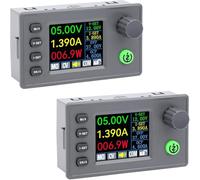 Luobannm Regulador de Voltaje Ajustable - Convertidor Reductor con Pantalla LCD A Color de 6-36 V A 0,5-36 V, 4,5 A, 40 W para Paneles Solares de Autocaravanas