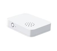 Luobannm Sensor Vibración Inteligente Tuya ZigBee, Inalámbrico, Detector Rotura Cristales, Caídas e Inclinación. Alarma con Sirena Inteligente Integrada para la Seguridad del Hogar.