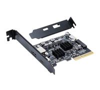 Luobannm Tarjeta Adaptadora USB PCIE Tipo C, PCI-Express 4X A USB 3.2 Gen 20 Gbps, 20 GB, Sin Controlador para
