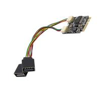 Luobannm Tarjeta Conversión Control Industrial para Concentrador Placa Base M.2 A+e A GL850 2 Puertos USB 2.0, para Concentradores USB y Concentradores USB para Placa Base PC.
