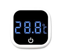 Luobannm Termómetro Autoadhesivo para Acuario de 0 A 60 ℃, Minitermómetro Digital LCD para Pecera, Monitor de Pantalla de Temperatura para Terrario