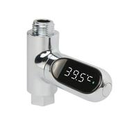 Luobannm Termómetro de Ducha con Pantalla LED para el Hogar, Medidor de Temperatura de Flujo de Agua Autogenerado.