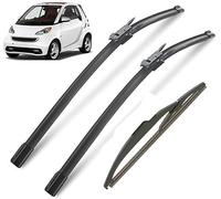 LuoCaoH Juego De Escobillas Limpiaparabrisas para Smart ForTwo W451 Coupe 2007-2014 23in+21in+10in, Escobilla Ventana Kit De Repuesto Alto Rendimiento Fácil Instalación