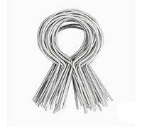 Luocute 100 Bridas de Acero Galvanizado para Valla, Bridas Preformadas EZ Twist para Valla de Eslabones de Cadena con Portabrocas, Diámetro Interior de 1,62 Pulgadas para Instalación de (Circular)