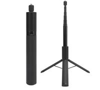 Luocute 2 en 1 Acción Típode de Cámara, Selfie Stick con Extensión de Extensión Oculta Anti Slip -Foot Pad Aleación de Aluminio Liviano para X4 X3 One X Action Cámaras