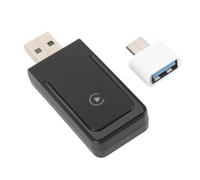 Luocute 2 en 1 Adaptador Inalámbrico de CarPlay y Auto, Converso con Cableado a Inalámbrico con 5.0, WiFi, Plug and Play, Fast Auto Connect, Connection Estable, sin Demora (CP508D)