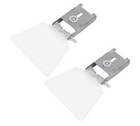 Luocute 2 Piezas Protector Ocular para Amoladora de Banco para 125 150 | Soporte de acero inoxidable, protector de pulido transparente, protección contra salpicaduras de polvo, herramientas de