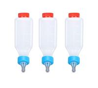 Luocute 3 Biberones para Cordero de 500 Ml, Alimentador de Leche Colgante para Cordero de Plástico Reutilizable Lavable, con Diseño Antideslizante, para Corderos Jóvenes y Animales