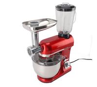 Luocute 3 en 1 Mezcladora de Parada Eléctrica, 500W 5 Litros de Pie con Licuadora, Taza Exprimidor y Molinillo de Carne, Velocidades de 6p, Diseño de (EU enchufe 220V)