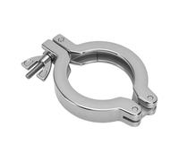 Luocute Abrazadera de Vacío de Acero Inoxidable 304, 4 Juegos con Juntas Tóricas de Caucho Fluorado