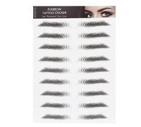 Luocute Adhesivo para Cejas, Resistente Al Agua, de Larga Duración, Aspecto, Ceja Falsa para Calvas, Alopecia, Quimio, con Múltiples Formas Opcionales, para Mujeres, Uso Doméstico, (BLACK-04)