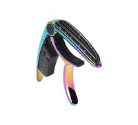 Luocute Afinador de Capo de Guitarra 2 en 1, Pantalla LED Recargable de Aleación de Zinc, Abrazadera de Afinación de Guitarra Compacta, Adecuada para Bajos Clásicos Acústicos (COLORFUL)