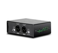 Luocute Aislador de Señal de Audio, Filtro de Zumbido de Ruido de Bucle de Tierra con 3 Ajustes de Ganancia Aislamiento de Doble Canal para Micrófono Mezclador Reproductor Home Studio