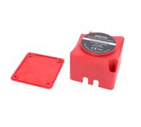 Luocute Aislador Inteligente de Batería Dual, 12/24V 140A Relé Sensible Al Voltaje VSR Impermeable IP67 Carga Automática con Pantalla Digital para Automóvil RV Barco Camión Marino ATV UTV (rojo)