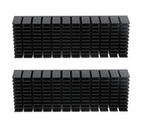 Luocute Aletas de Enfriamiento de Aluminio, 120x40x20mm, Disipador de | Kit de disipador térmico de oxidación anódica, radiador de enrutador de CPU PCB, placa de alimentación electrónica,