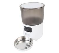 Luocute Alimentador Automático de Gatos, Comederos de Gato Cronometrados 4L para Alimentos Secos, Mascotas Desmontables de la Aplicación de Teléfono Móvil (Enchufe de la UE)
