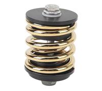 Luocute Amortiguadores Traseros de Bicicleta Plegable, Plásticos de Ingeniería de Acero Procesamiento CNC Amortiguadores de Resorte Trasero con Eje de Acero de Alta Resistencia, para (GOLD)