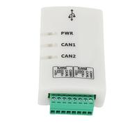 Luocute Analizador de Bus CAN, Convertidor Adaptador USB a CAN de Doble Canal con Aislamiento, para Transporte Ferroviario de Automatización de Calibración Automotriz