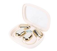 Luocute Auriculares de Traducción de IA, en Tiempo Real 140 Idiomas Touch Control Táctil Auriculares de Traductor de Gancho de Oído Sonido HiFi, Reducción de Ruido (Beige)