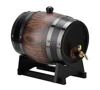 Luocute Barril de Vino de Roble de 3 Litros con Grifo, Barril de Rayas