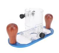Luocute Base de Inmersión de Enrutador para Máquina Cortadora de 65 Mm, Base de Aleación de Aluminio con de Madera de Tronco, de Inmersión de Enrutador Manual de Sujeción Estable