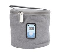 Luocute Bolsa Enfriadora de Leche Materna con Bolsa de Hielo, 8.3 X 6.9 X 6.9 Pulgadas, Se Adapta a 4 Biberones de hasta 5.4 Onzas, Bolsa para Biberones con Correa para el Hombro para