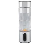 Luocute Botella de agua de hidrógeno, ionizador de hidrógeno portátil recargable con tecnología SPE PEM 8000ppb, generador de agua rica, antifugas, con luz de 7 colores, para destilación pura (plata)