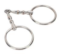 Luocute Broca de Filete de Acero Inoxidable, Anillo de Caballo, Boca Articulada Hueca, Junta Tórica Suelta, Broca de Caballo para Suministros Ecuestres, Herramienta de Filete