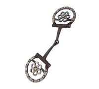 Luocute Broca para Boca de Caballo, Bronce Antiguo para Morder con Acero con Bajo Contenido de Carbono y Placas Decorativas para Entrenamiento de Caballos, Brocas Ecuestres de 125 Mm